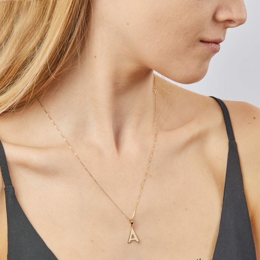 9ct Solid Gold Initial Necklace